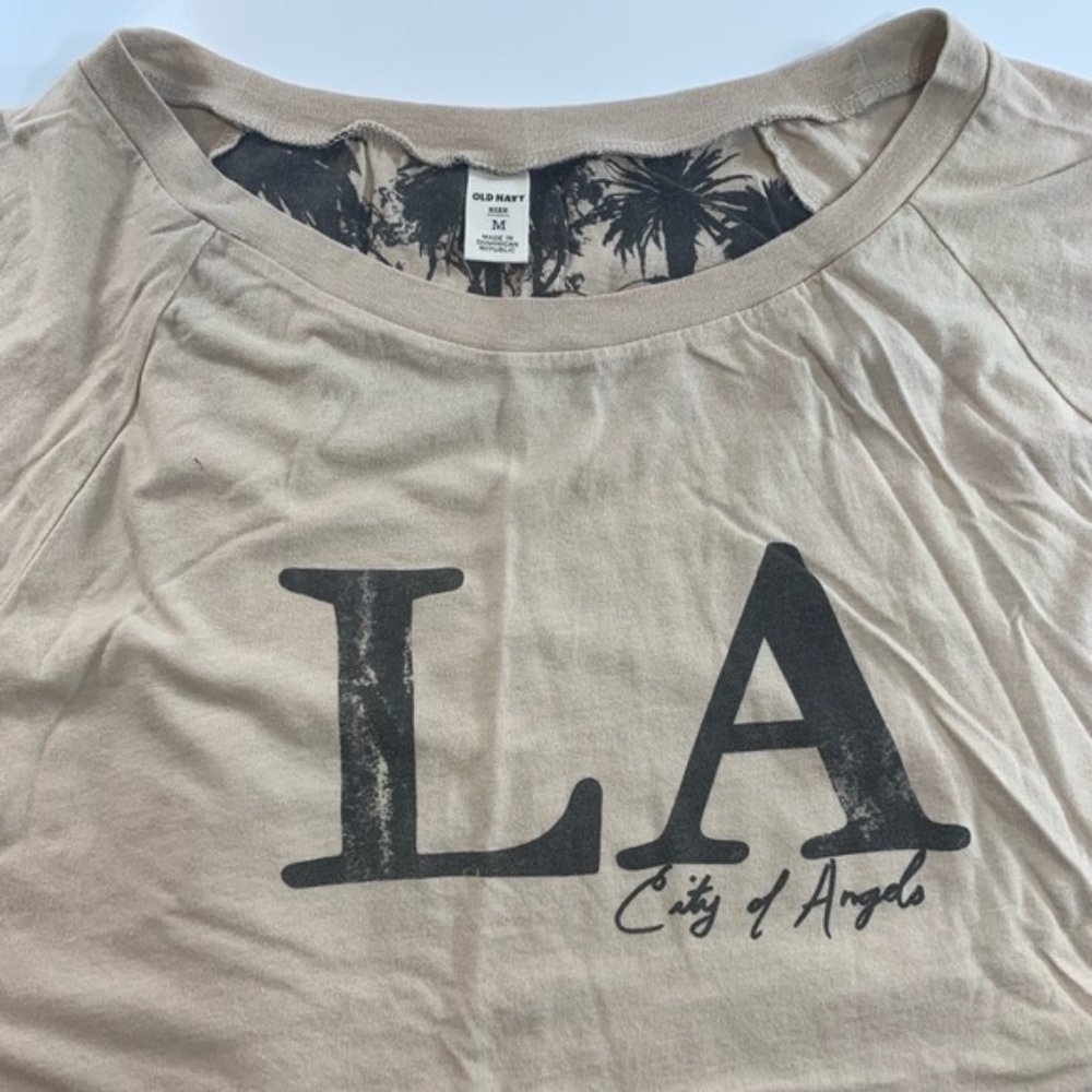 Old Navy | Los Angeles Palm Tree Medium Top Oversized Kimono Style - Picture 3 of 8